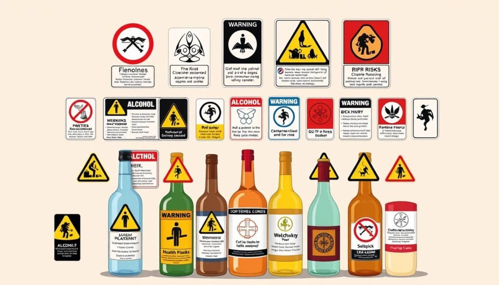 alcohol warning labels